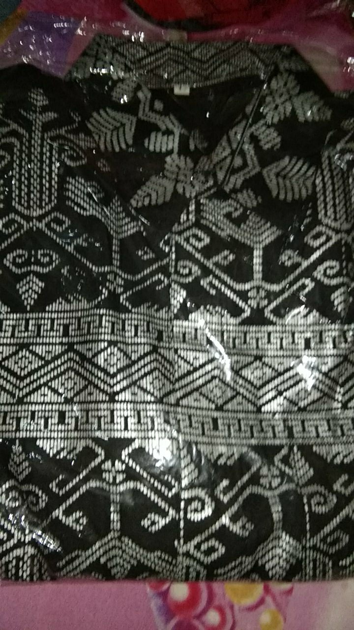 Kemeja Batik Pria Lengan Panjang Prada Anjani Silver