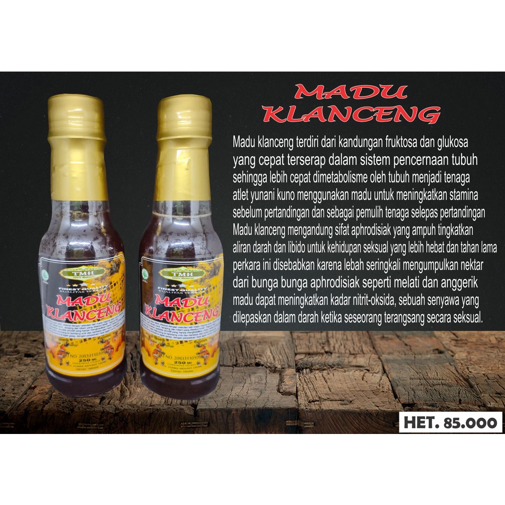 Madu stamina pria dewasa Madu Klanceng