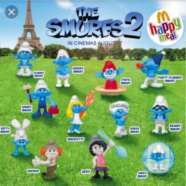 The Smurfs  Happy Meal Mcdoald Mcd