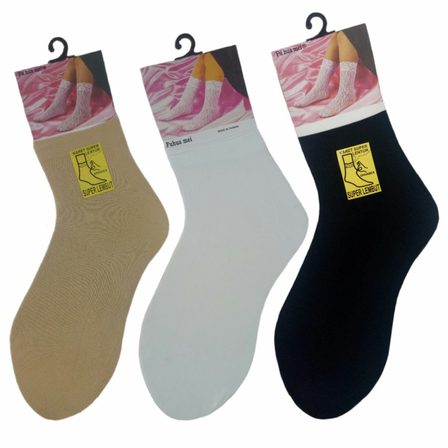 KAOS KAKI WANITA BAHAN STOCKING TIPIS DAN LEMBUT UKURAN DIATAS MATA KAKI TERBARU
