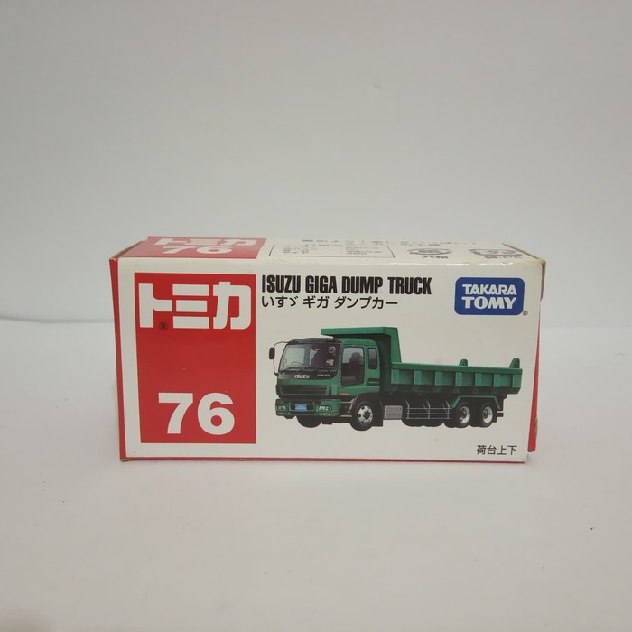 Tomica No 76 Isuzu Giga Dump Truck diecast truk takara tomy reguler