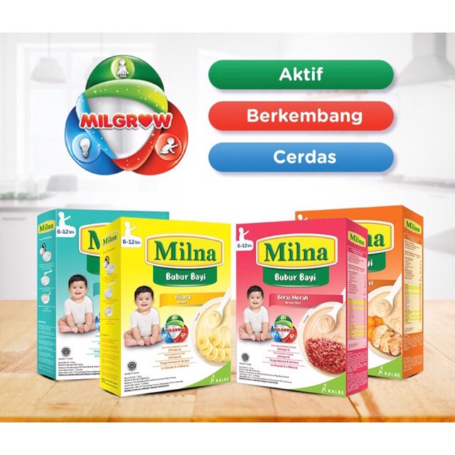 Milna bubur reguler 6-12m - bubur mpasi