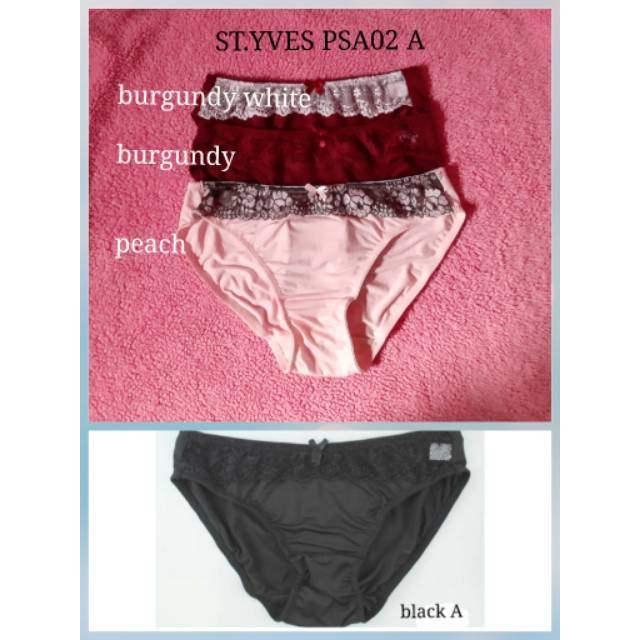 Panty St.Yves murah PSA02 black celana dalam wanita st yves