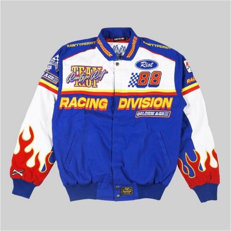 RAWTYPE RIOT RTR " Golden Age 3 " Vintage Racing / Nascar Jacket Size S