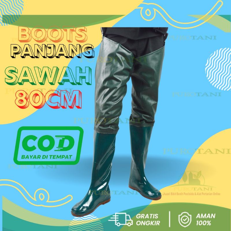 Sepatu Sawah Anti Keong Tinggi 80 Cm Boots Anti Benda Tajam Anti Air