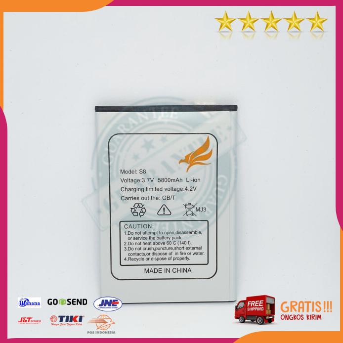 Acc Hp Baterai Maxtron S8 Baterai Panjang 8.5 Lebar 6