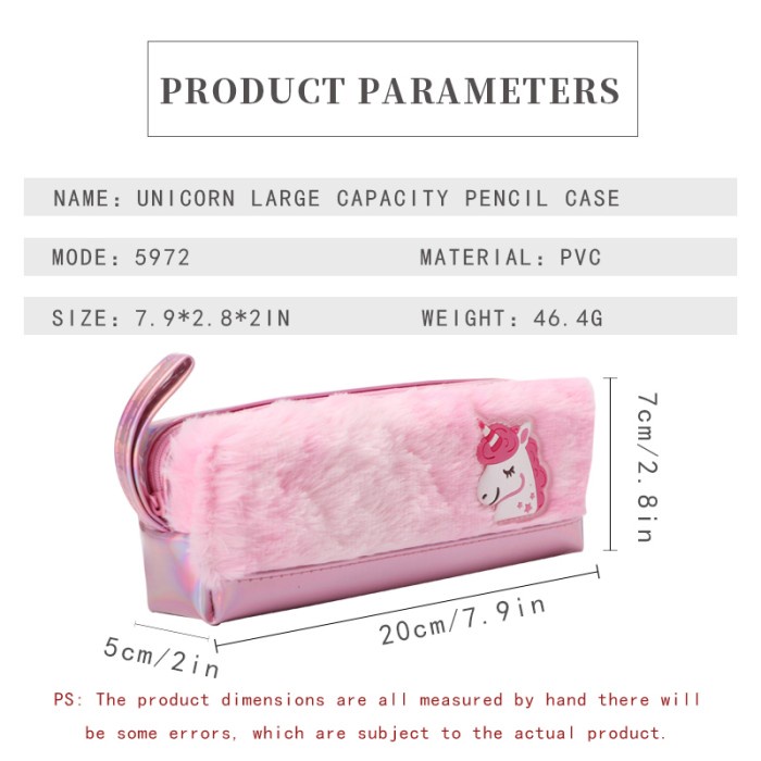 

Star Tempat Pensil / Kotak Pensil - Unicorn Fur Lembut Berkualitas