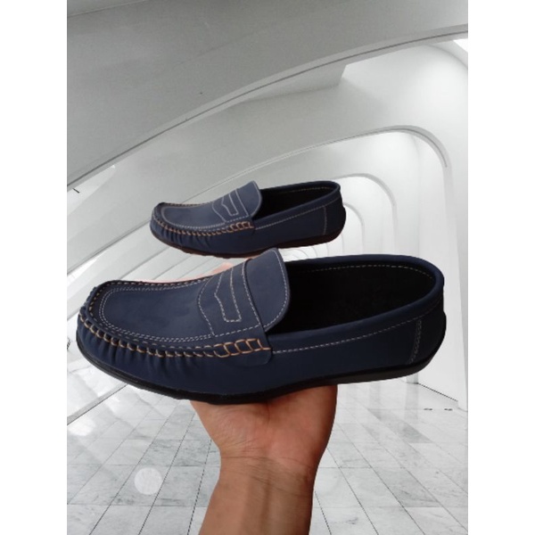 Sepatu Slip on Pria  Santai  Sepatu Casual pria Formal biru