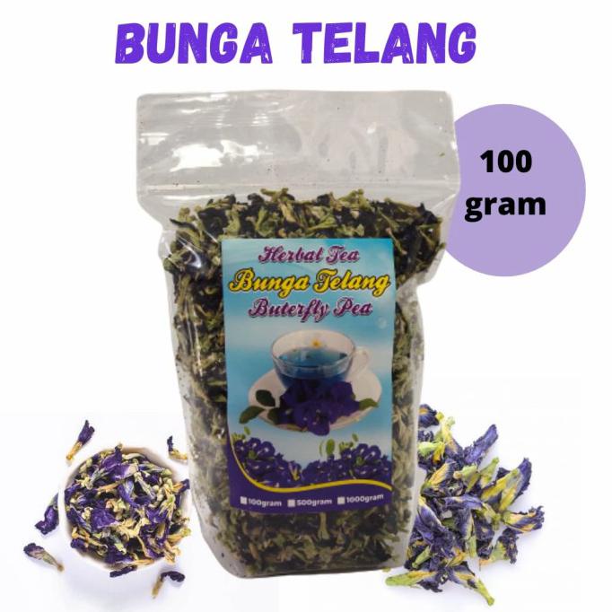 

[[BISA COD]] bunga telang kering 100 gram teh bunga telang PROMO SPECIAL Kode 1155