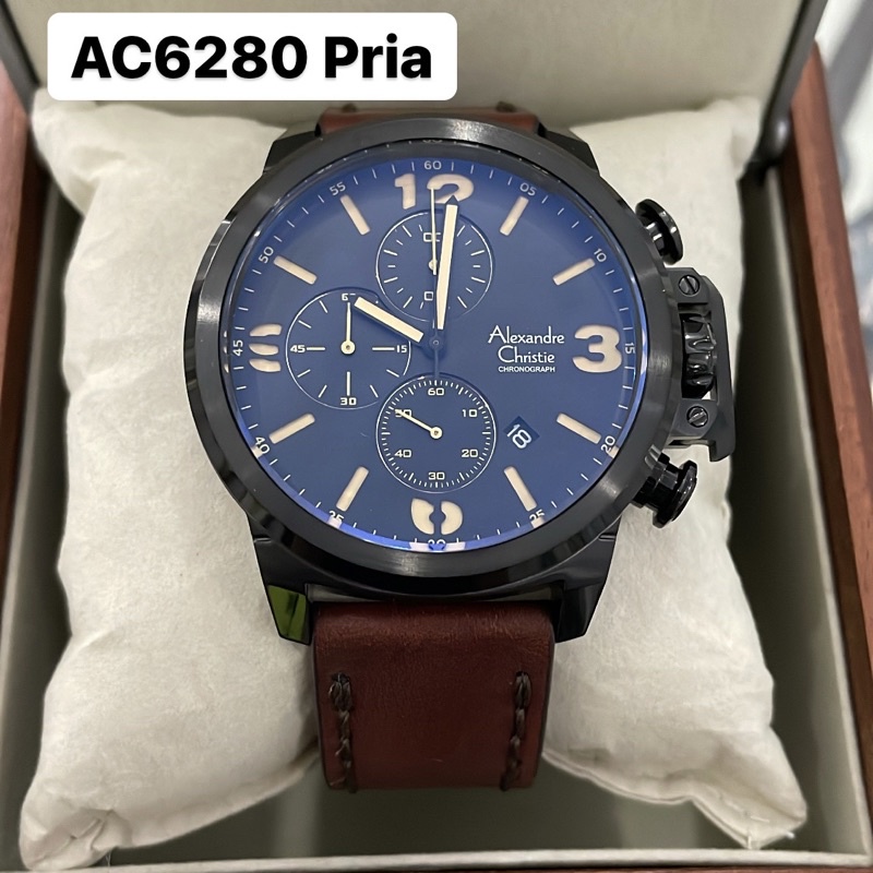 Jam Alexandre Christie AC 6280 Pria Hitam