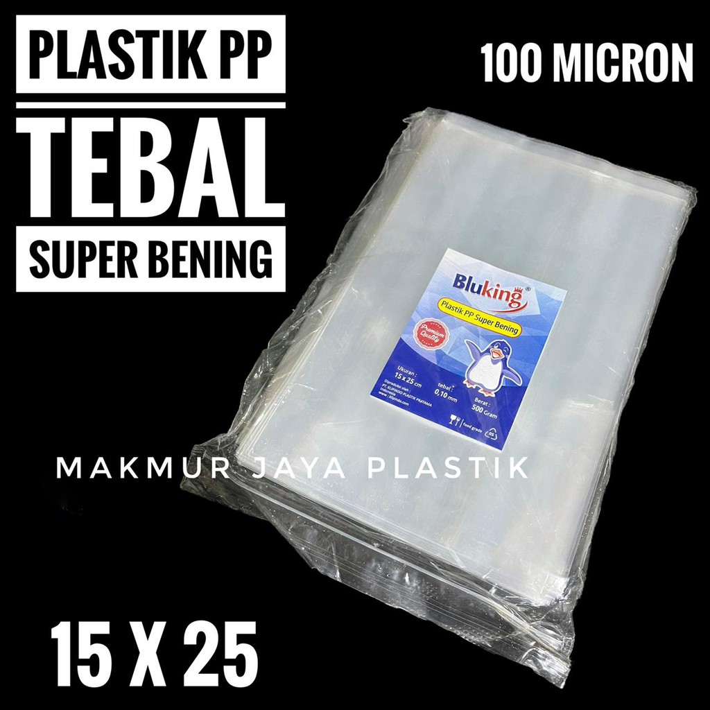 PLASTIK PP TEBAL SUPER BENING 100 MICRON