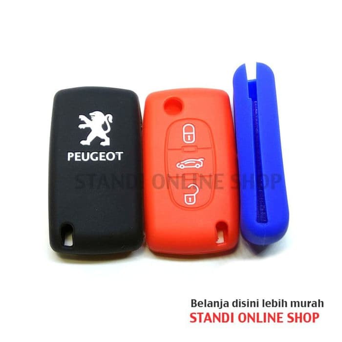 Kondom Flipkey Silikon Sarung Kunci Peugeot 307 308 407 807 3 Tombol