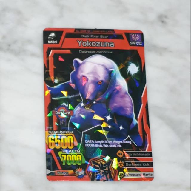 Mainan kartu animal kaiser yokozuna