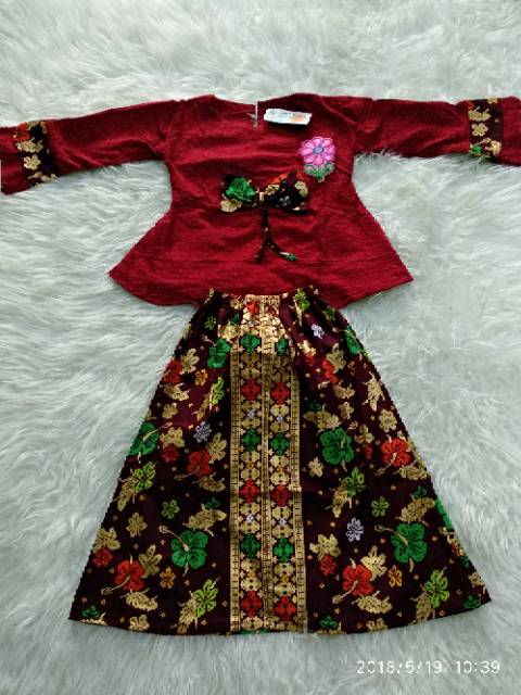 Gamis muslim anak setelan blus dan rok anak murah