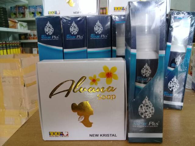 Sabun Alvana per paket isi 8 pcs+ bio nature plus spray