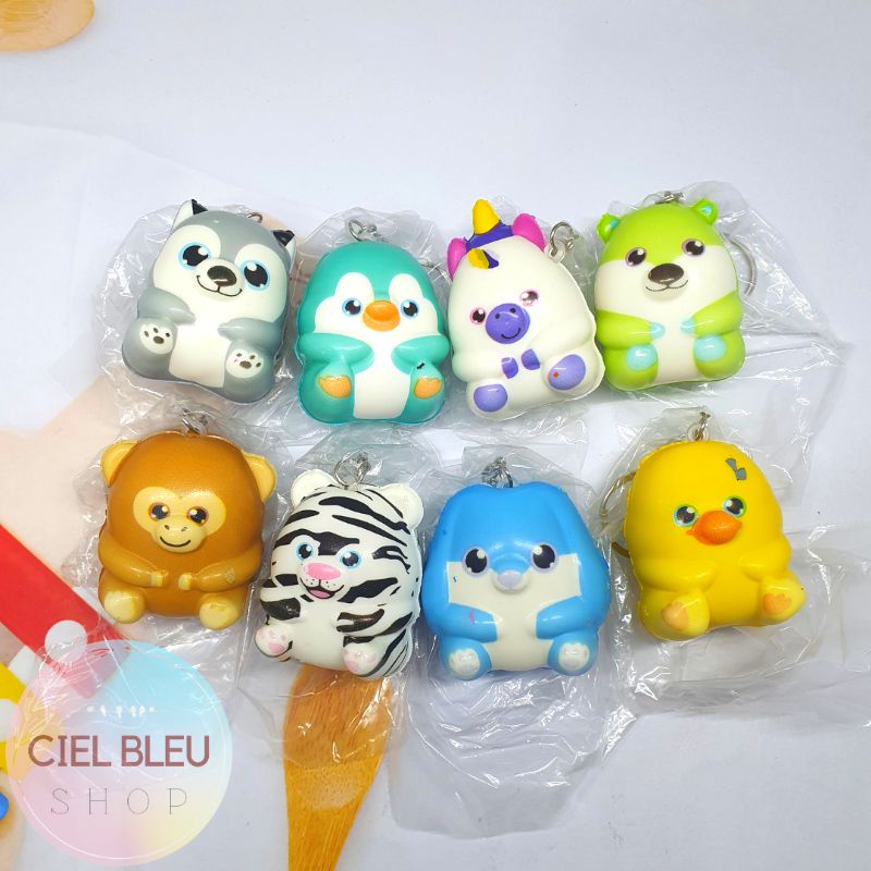 Gantungan Squishy Karakter / Ganci Skuisi Aneka Model Lucu Animal IMPOR