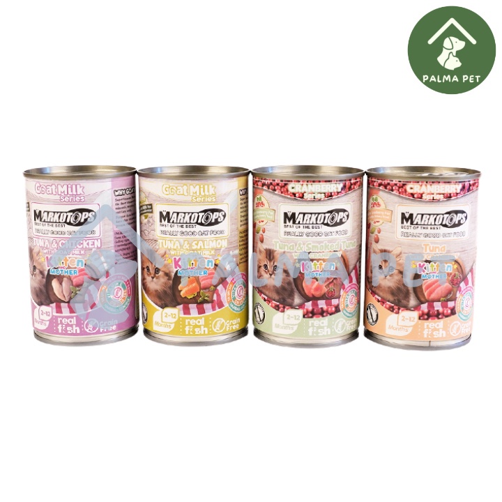MARKOTOP Makanan Anak Kucing Kaleng / Kitten Wet Food Can 400 Gram