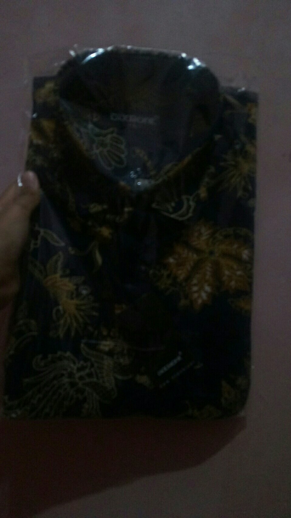 Kemeja Batik Pria Lengan Pendek Bs73 Katun Motif Modern Dixmont Semi Slimfit Premium