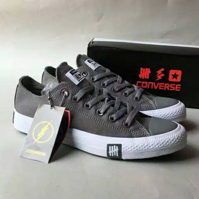 sepatu converse allstar x undefeate grey with grade original made in vietnam