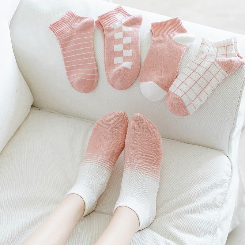 [COD] Kaos Kaki Import Pendek Warna Pink Lucu Cute Kaos Kaki Wanita Kaos Kaki Fashion Ala Korea