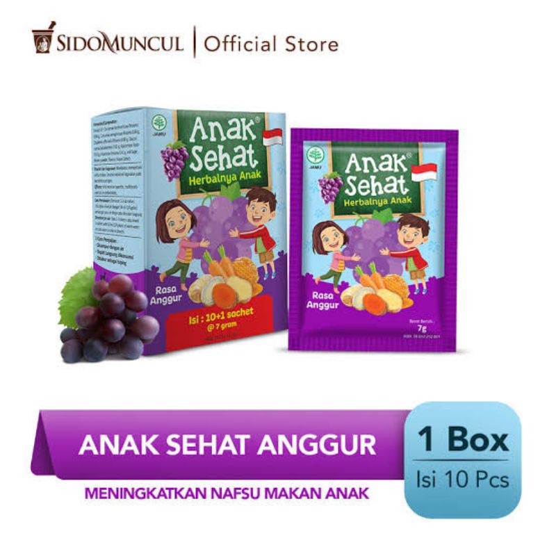 Anak sehat multivitamin herbal anak isi 11 sachet