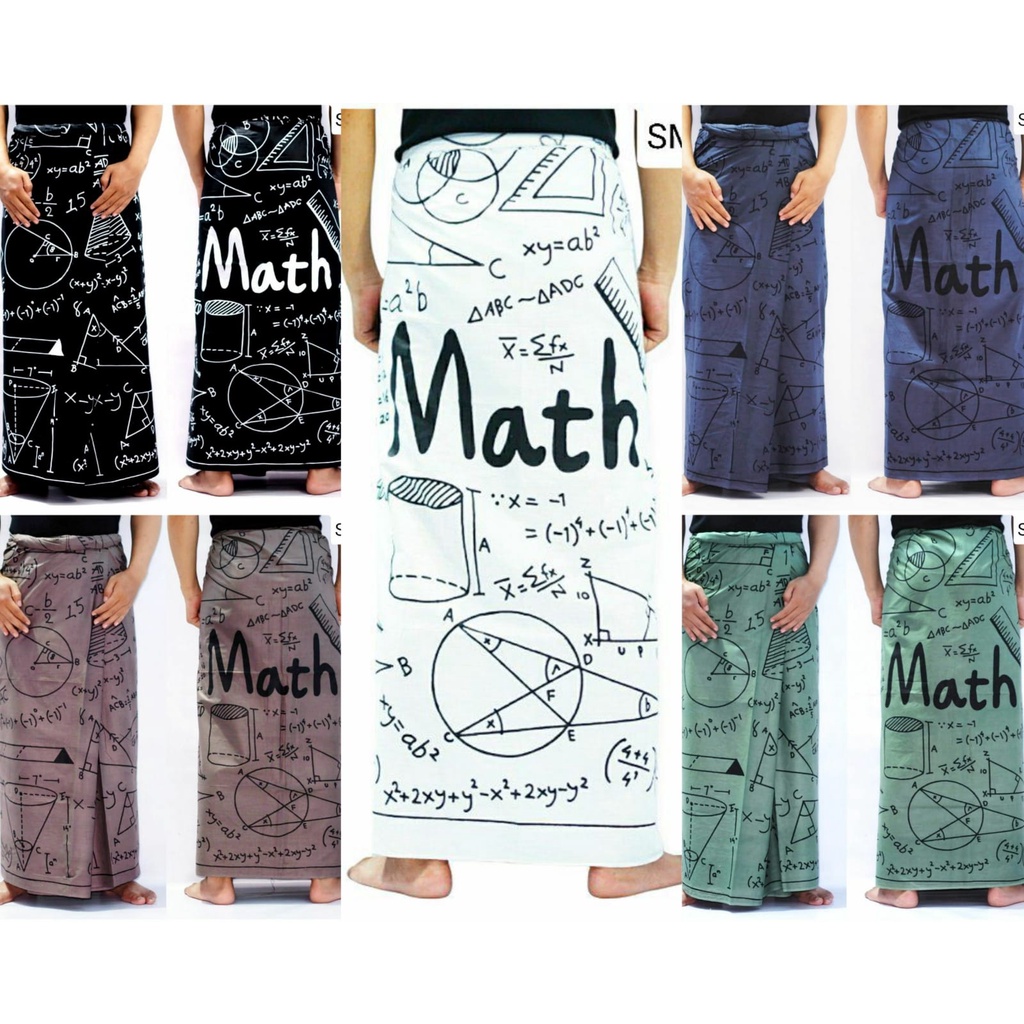 Sarung Batik Print Motif Logaritma Matematika