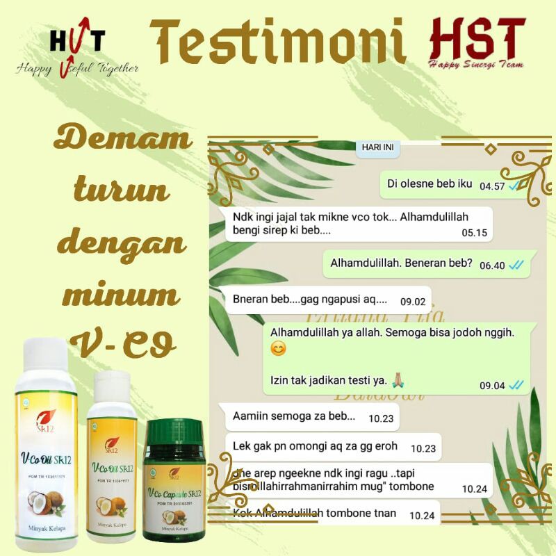 

VCO OIL (VIRGIN COCONUT OIL) 60ml MINYAK KELAPA MURNI SR12