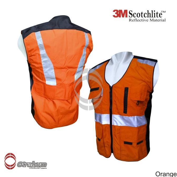 Nesdaywed | Rompi Parasut Hijau-Safety Vest ( Security,Lapangan. Proyek) Jumbo