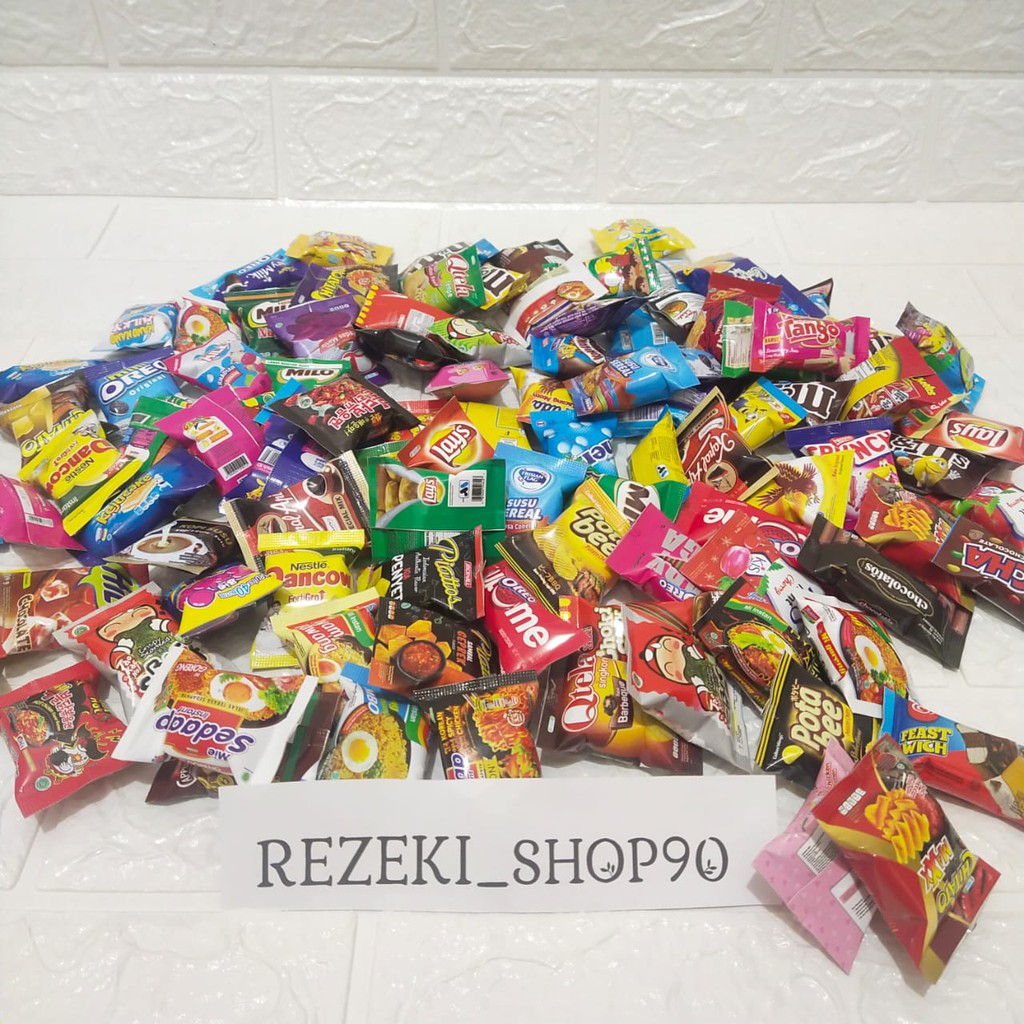 RSHOP ECERAN Tempelan Kulkas Magnet Miniatur Snack Jajanan Souvenir Koleksi Mainan