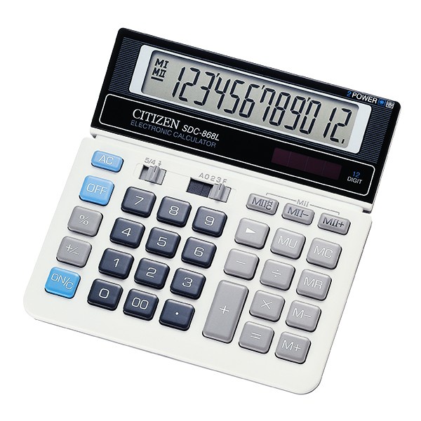

Kalkulator Citizen Sdc 868 L Original 12 Digit