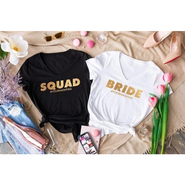 MYSTIQUE.ID-BAJU KAOS COUPLE SQUAD BRIDE T-SHIRT LUCU DAN AESTHETIC