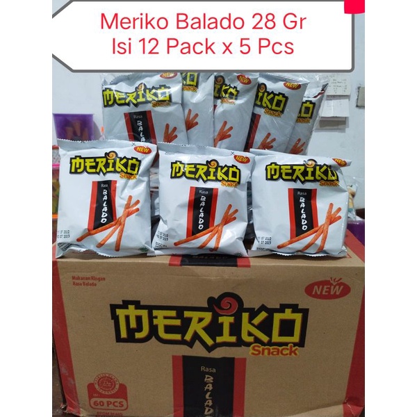 Keripik Snack Merico 1 Pack 12 Pcs Mikako Toyaki  Rasa Rumput Laut Balado Sapi panggang Ayam Bawang 