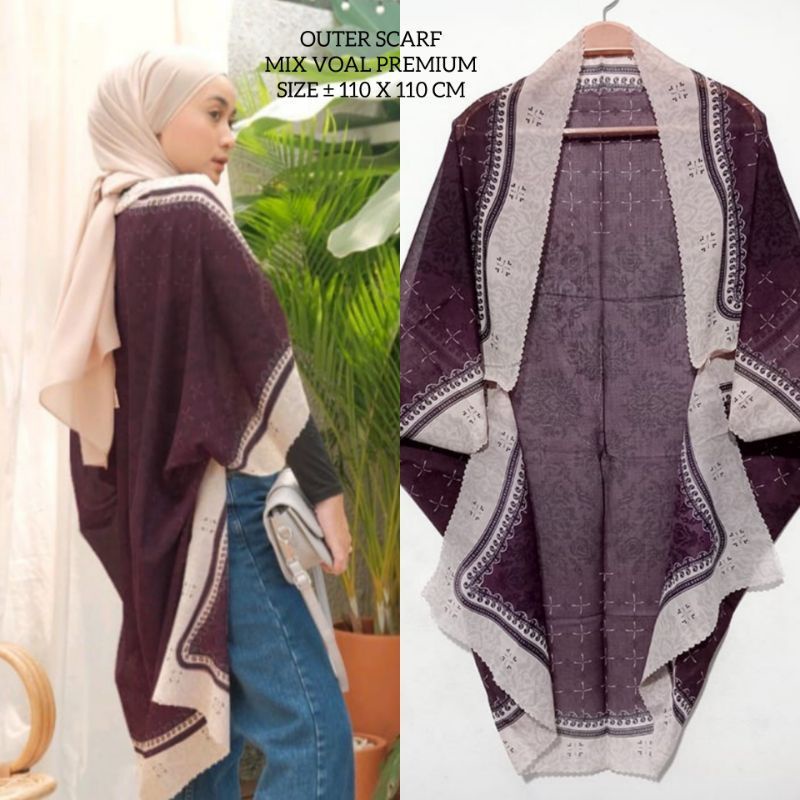 OUTER SCARF WANITA PREMIUM MOTIF MOTIF TERBARU 2022-KMO 16