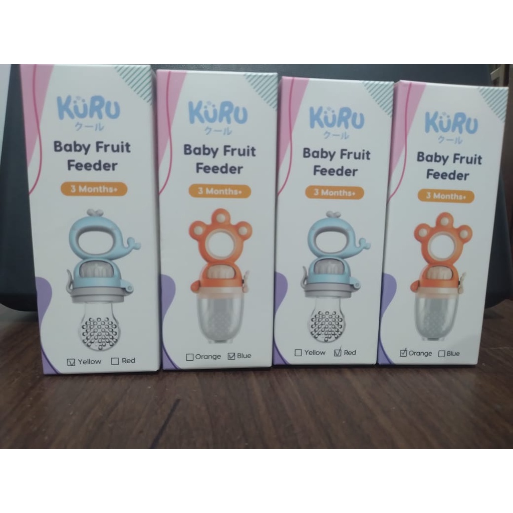 Kuru Dot Empeng Buah Sayur Putar Bayi - Baby Fruit Teether Feeder