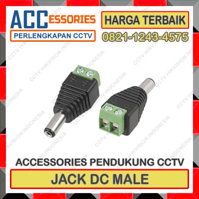 Terlaris Jack DC Male / Konektor CCTV Power DC CCTV Male / DC Power Male