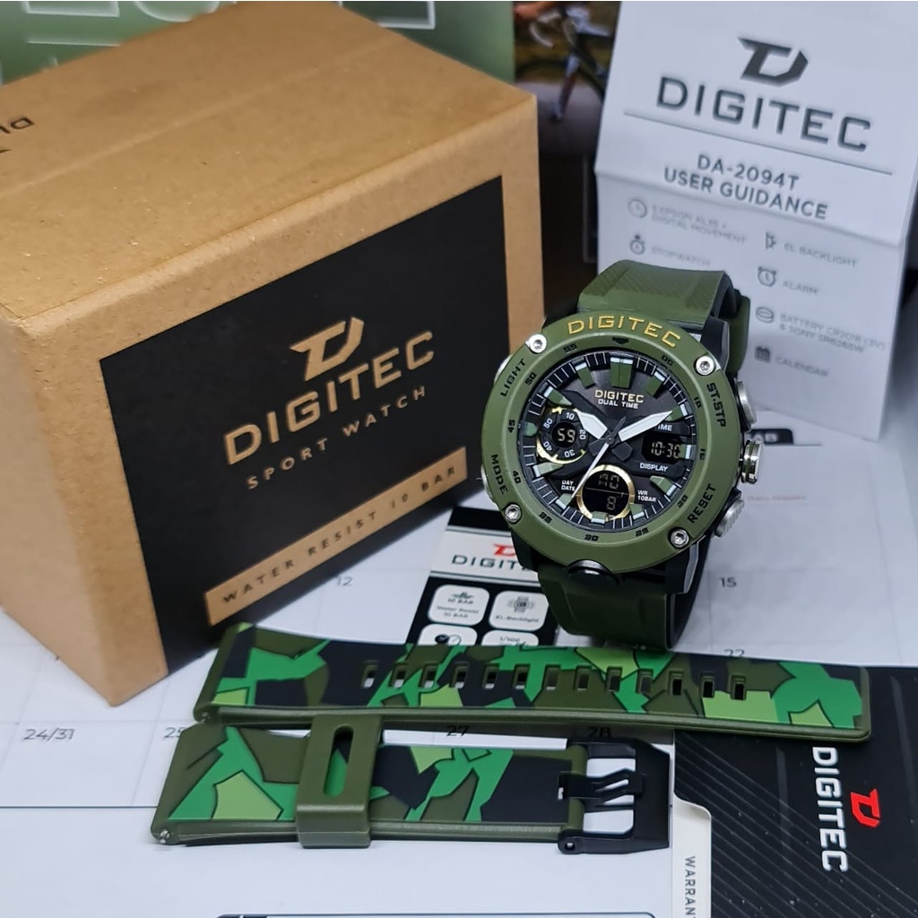 Jam Tangan DIGITEC DA-2094 Original +1 Free Strap/DG-3094 Digitec Original 100%