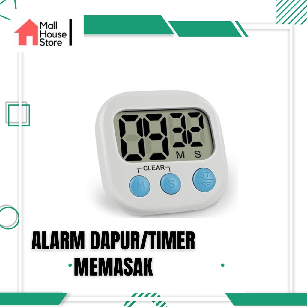 Home Kitchen Timer Digital Alarm FULL COLOUR Dapur Masak Kitchen Timer Stopwatch / Timer Dapur Lucu 
