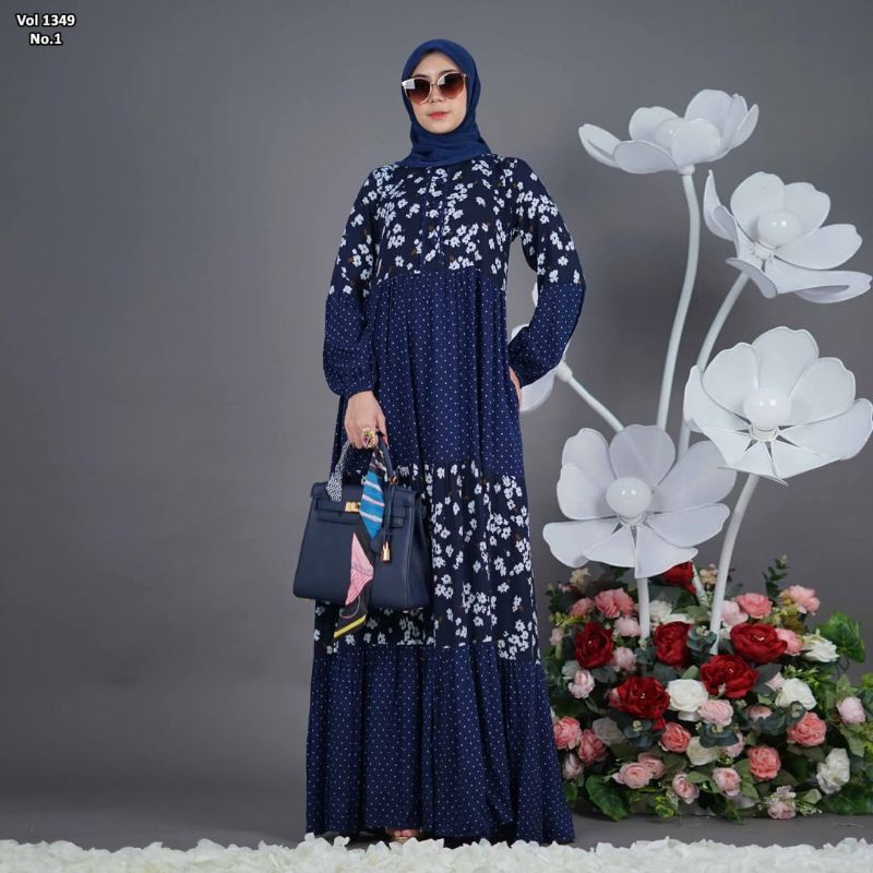 Casandra Dress - Gamis Rayon - Rayon Adem - Rayon - Gamis Rayon Premium  - Katun Rayon - Tanahabang 