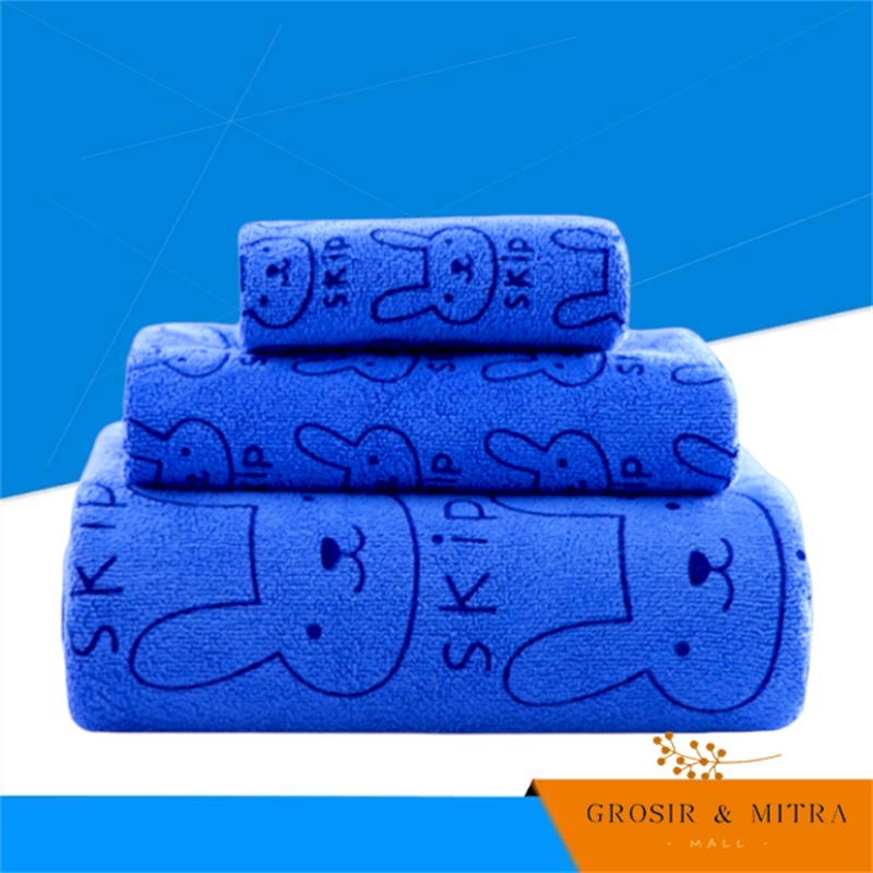 Ready  [COD] handuk mandi / set 3pcs / handuk dewasa / handuk bayi handuk murah handuk mandi