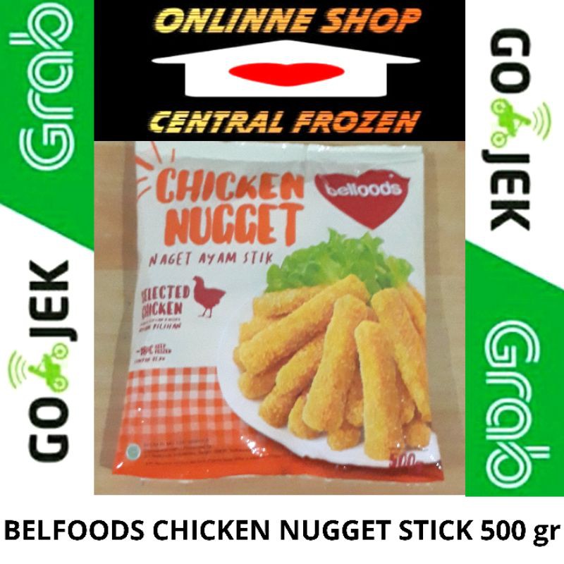 

BELFOODS CHICKEN NUGGET STICK 500 GRAM CENTRAL FROZEN