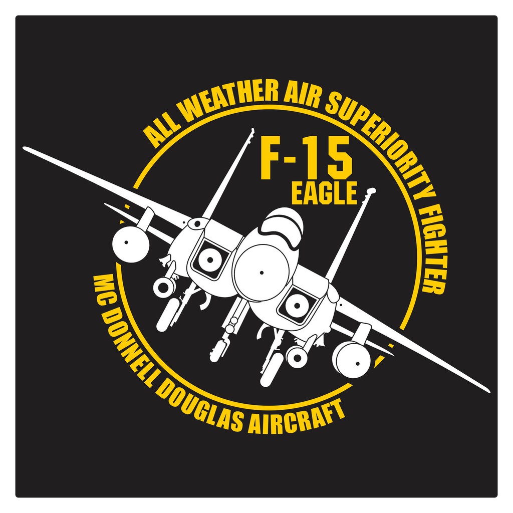 

F-15 Eagle Air Superiority Round Cutting Sticker