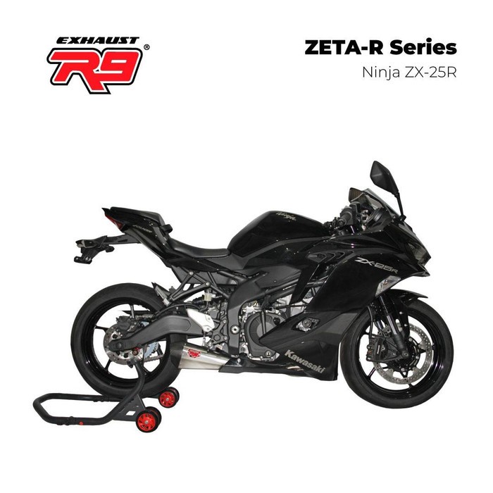 Knalpot R9 Ninja ZX25R Zeta R Series Fullsystem Underbelly