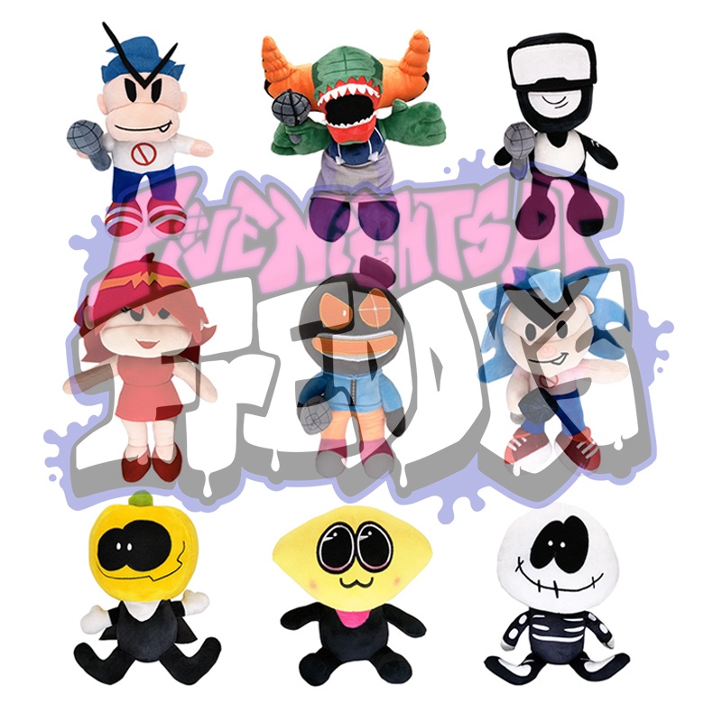Friday Night Funkin Melody Plush Toy Cute Spooky Month Skid Pump Stuffed Dolls Children Gift anime p