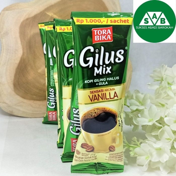 

Kopi Torabika Gilus Mix Vanilla | 1 Renceng (10 sachet)