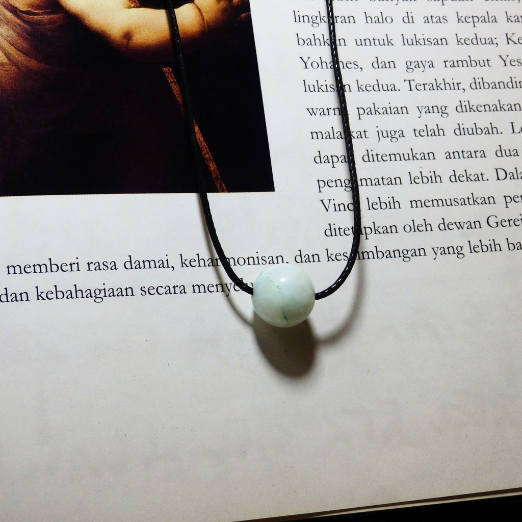 Kalung Liontin Aquamarine Bulan Kelahiran Aquarius