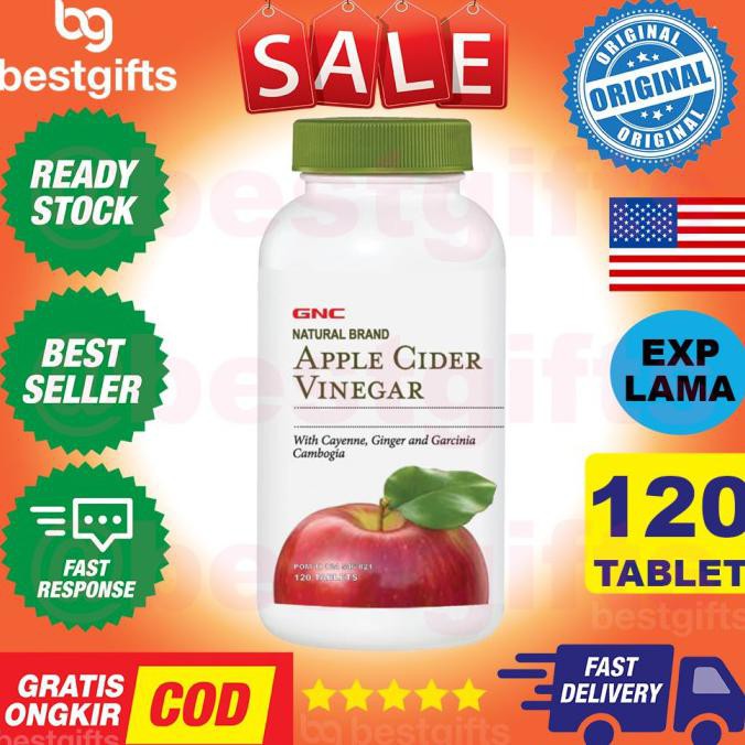 

Gnc Natural Brand Apple Cider Vinegar 600 Mg Cuka Sari Apel Gula Darah Studio.Abrarr