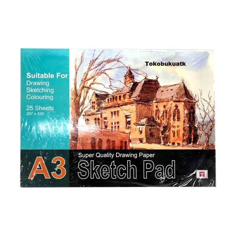 

Buku Sketsa Gambar ukuran A3, Sketch Book ukuran A3, Buku Sketsa A3