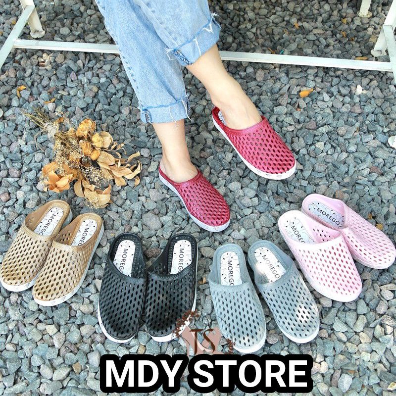 sandal sepatu slop wanita import morego