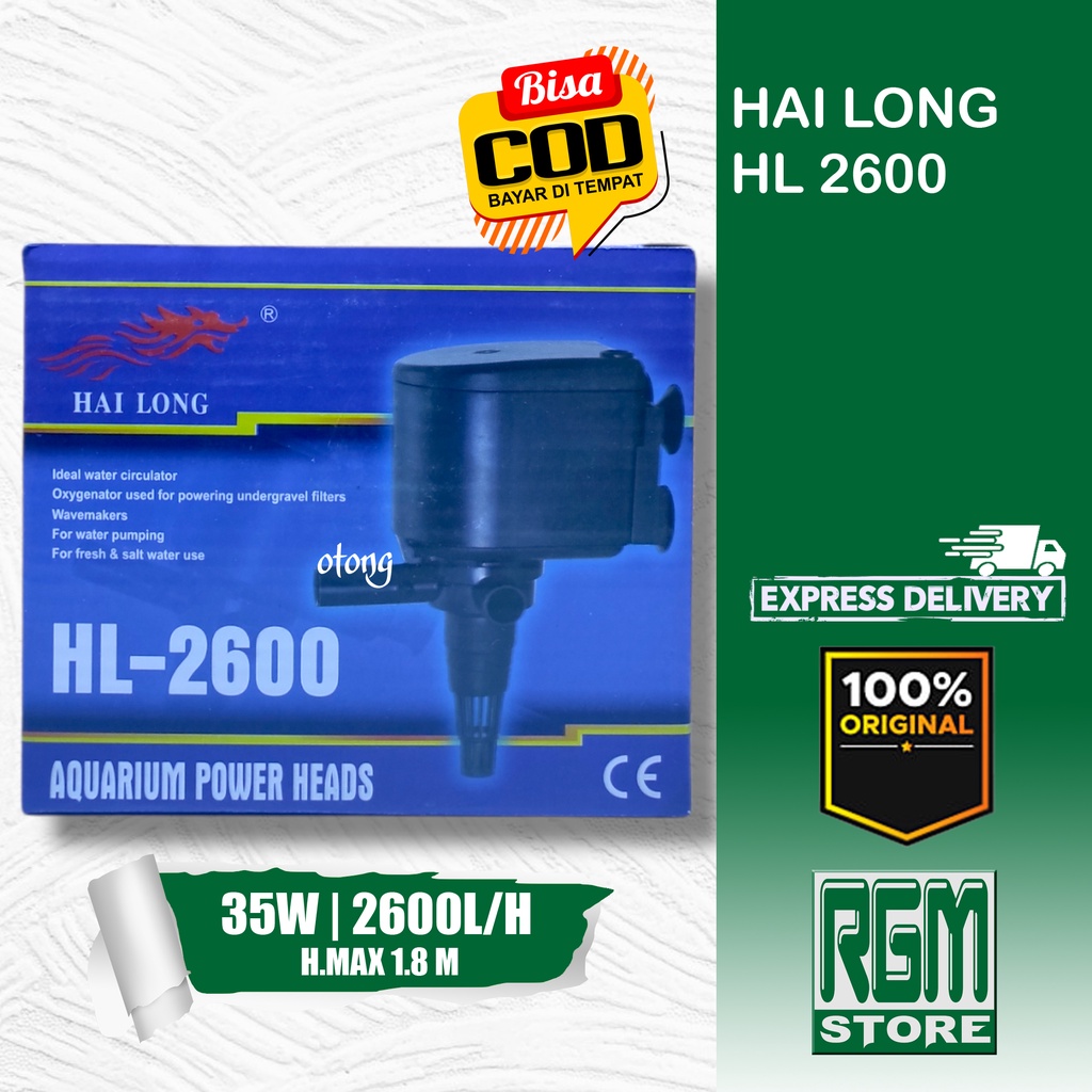 HAI LONG HL 2600 HL2600 pompa celup powerhead aquarium aquascape