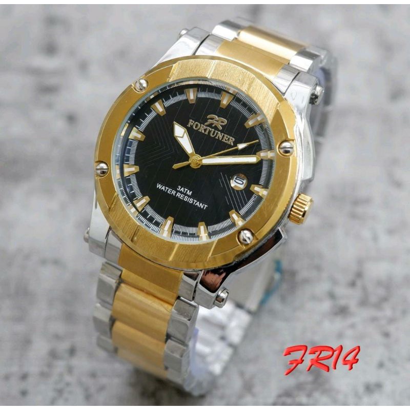 Jam_Fortuner_Pria_Jam Tangan_Fortuner_Stainliss Steel Jam Tangan Tanggal